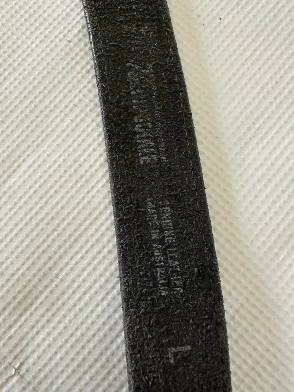 Vintage Western Black Leather Belt with Engraved Silver Concho Buckle